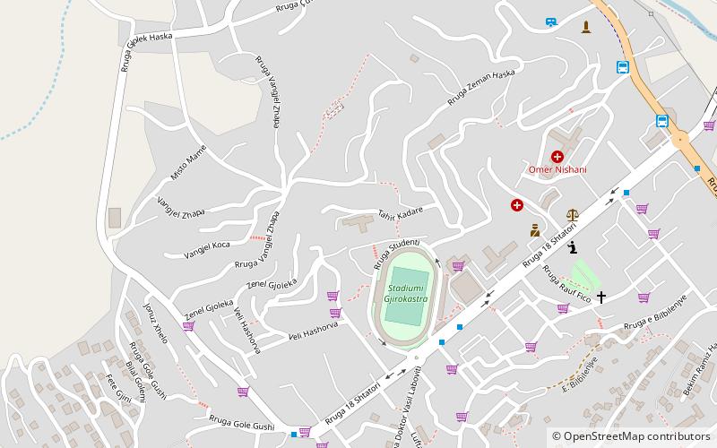 eqrem cabej universitat gjirokastra location map