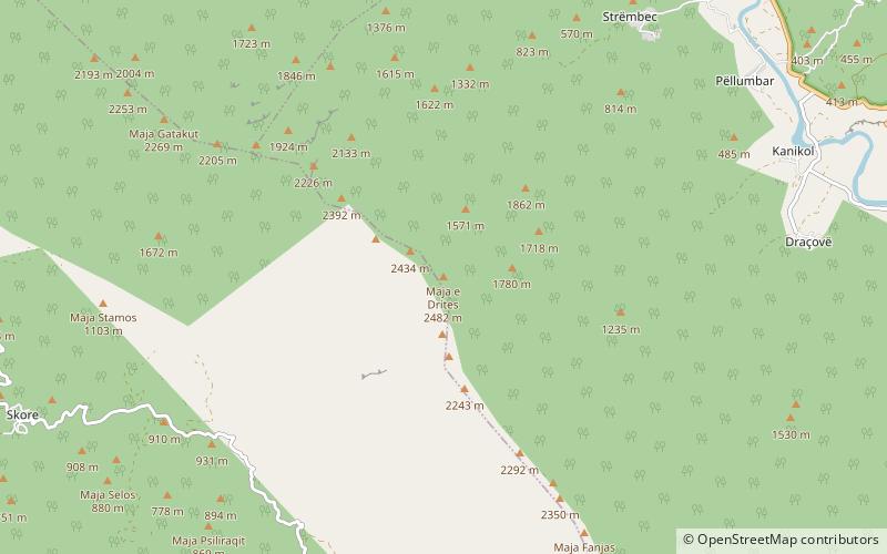 Maja e Papingut location map