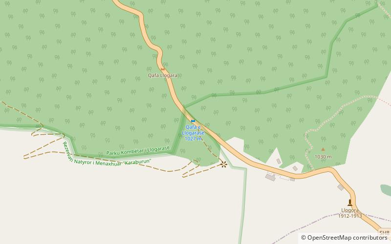Llogara Pass location map