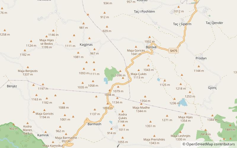 kolonje district location map