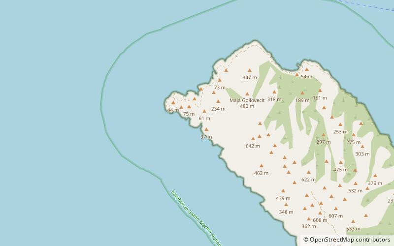Cape of Gjuhëz location map