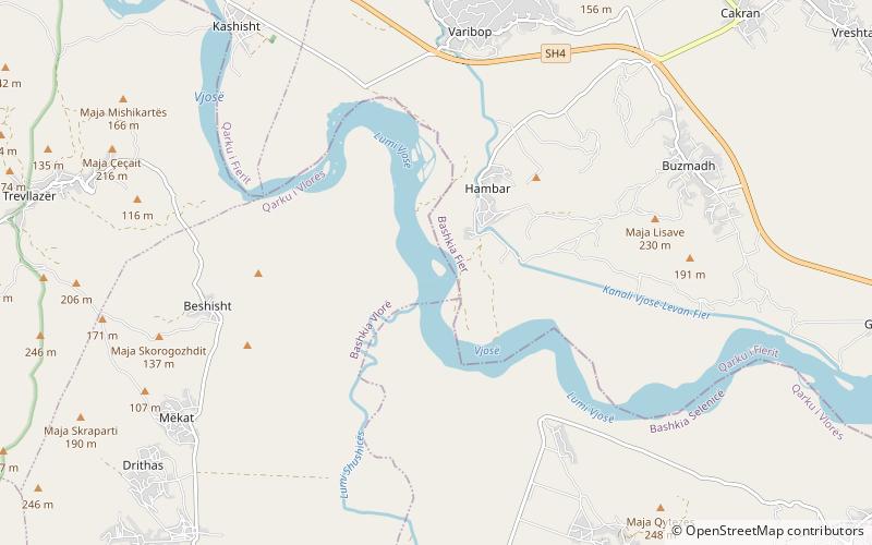 Shushica River location map