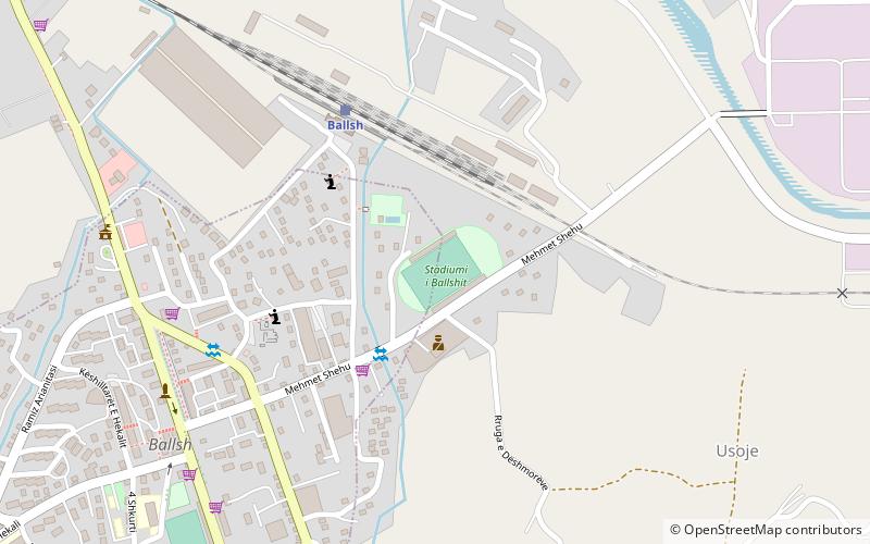Adush Muça Stadium location map