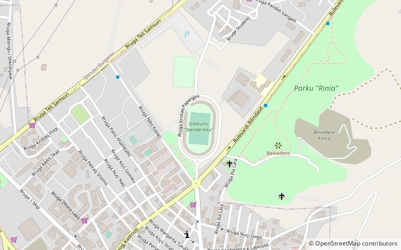 Stadiumi Skënderbeu location map
