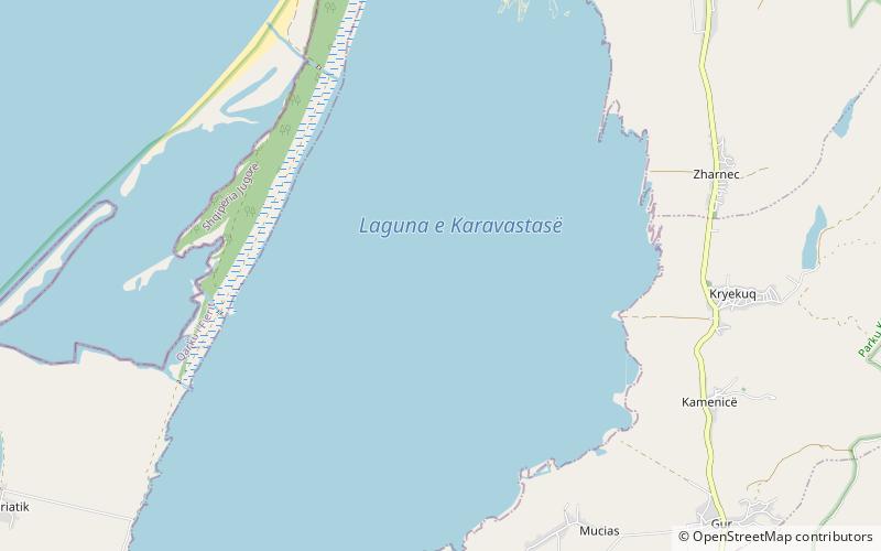 Laguna de Karavasta location map