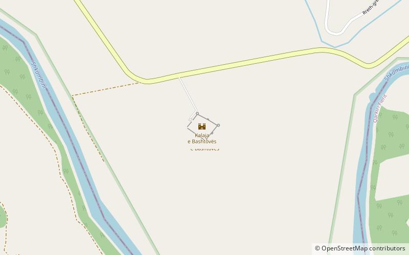 Fortress of Bashtovë location map