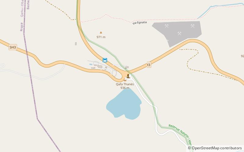 Qafë Thana location map