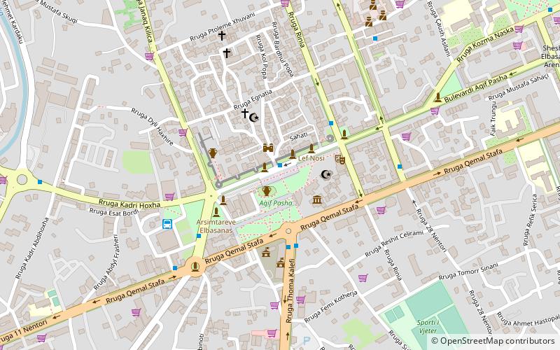 sheshi gensher elbasan location map