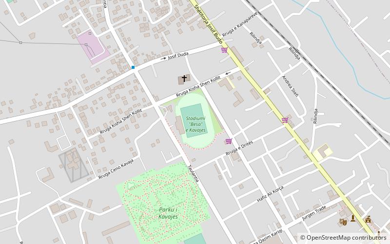Stadiumi Besa location map