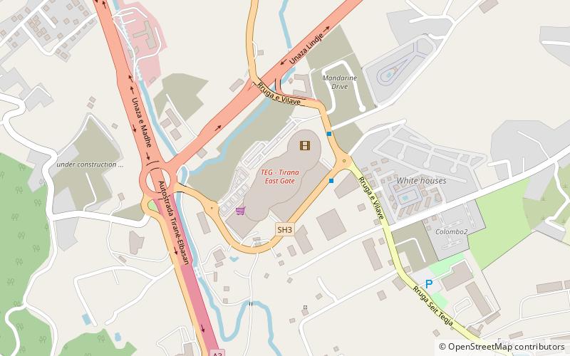 Toptani Shopping Center location map