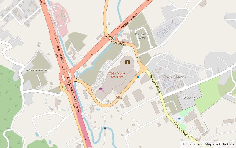 Tirana East Gate location map