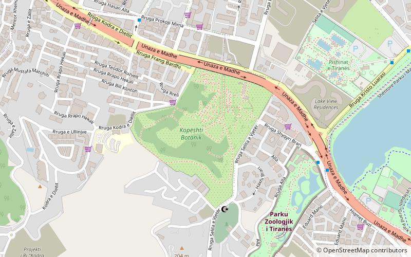 Botanischer Garten Tirana location map