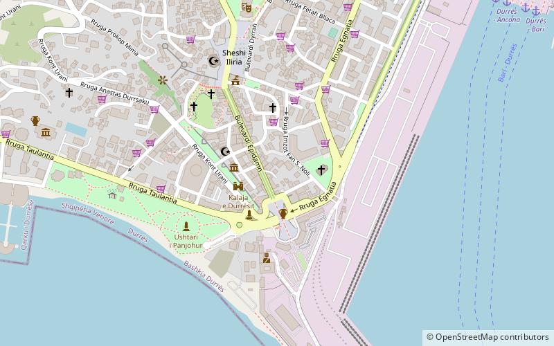 hamami i durresit location map