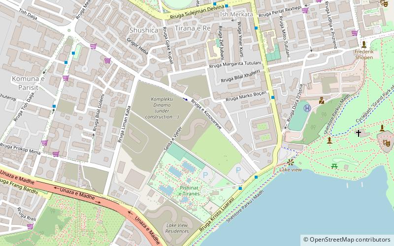 Tirana Olympic Park location map