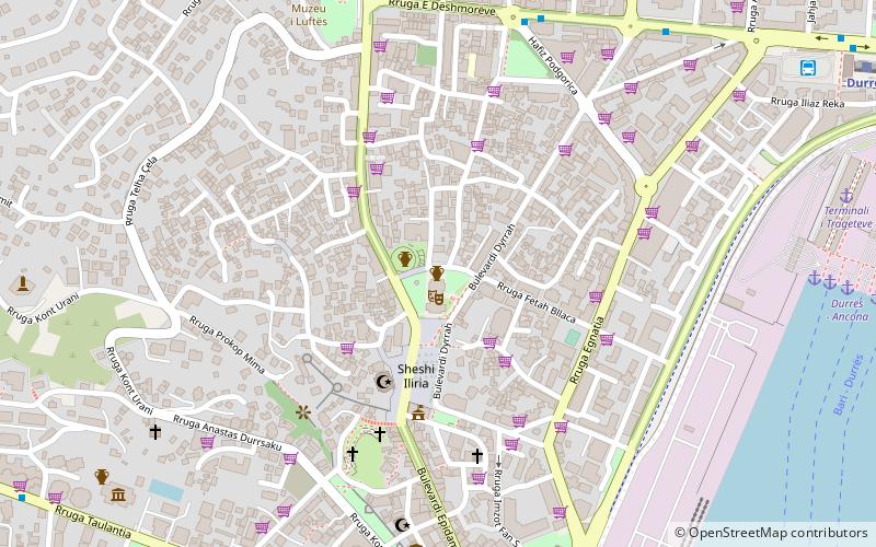 termat romake durres location map
