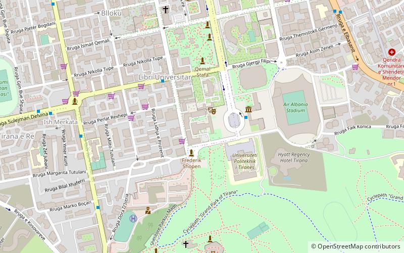 Universität der Künste Tirana location map