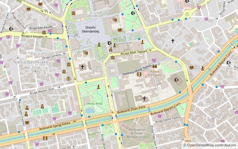 murat toptani street tirana location map