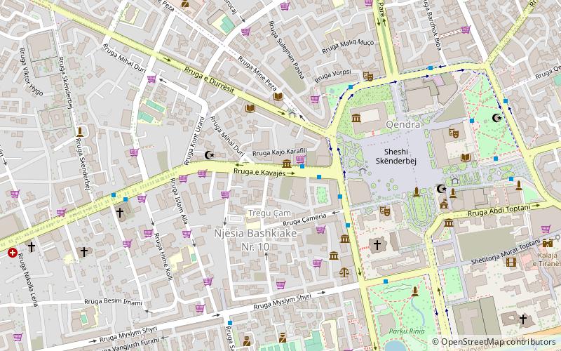 calle durres tirana location map
