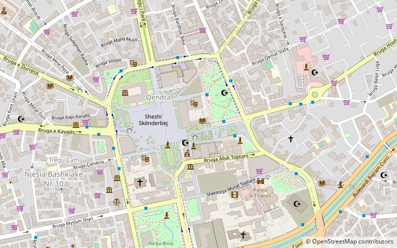 Nationalbibliothek Albaniens location map