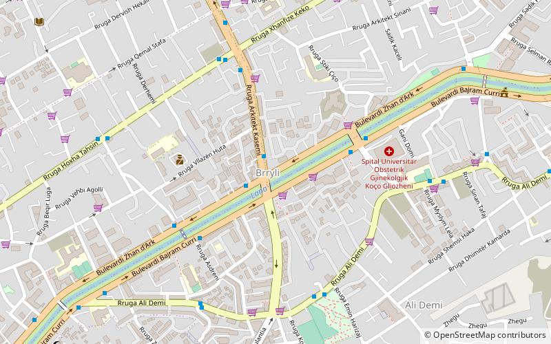zhan dark boulevard tirana location map