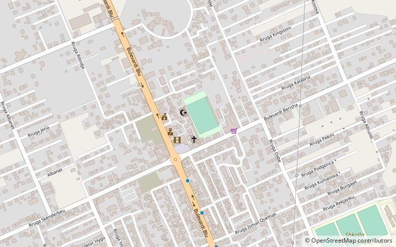 Kamëz Stadium location map
