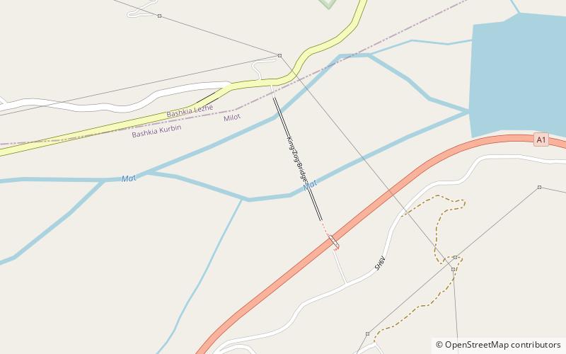 Zogu Bridge location map