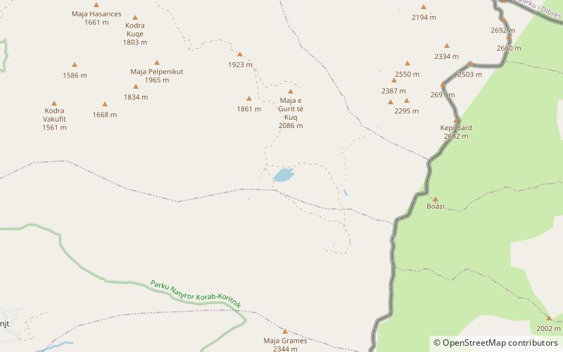 Lake Gramë location map