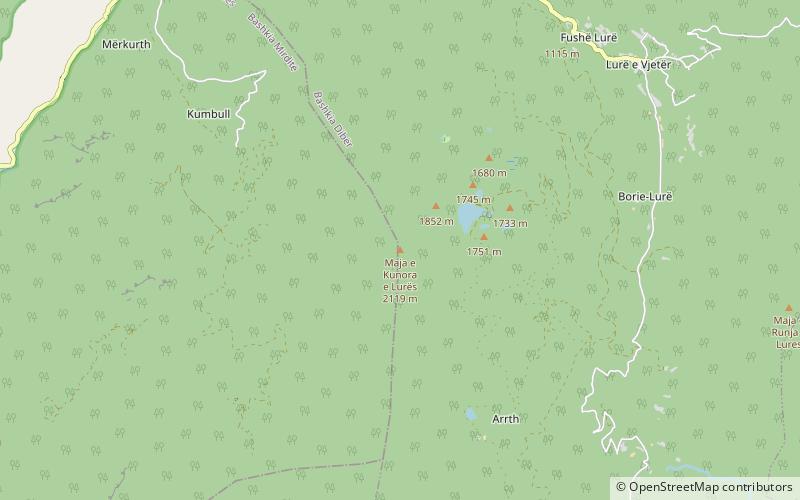 Kunora e Lurës location map