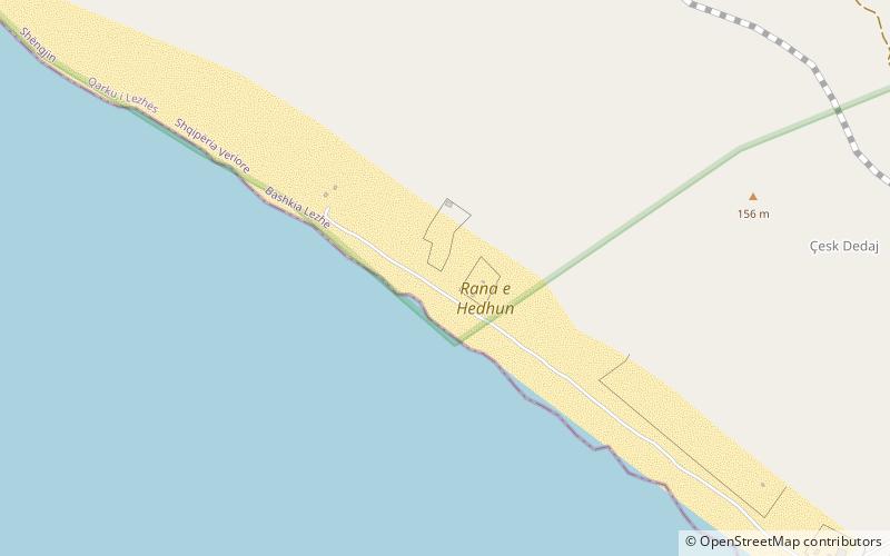 rana e hedhun shengjin location map