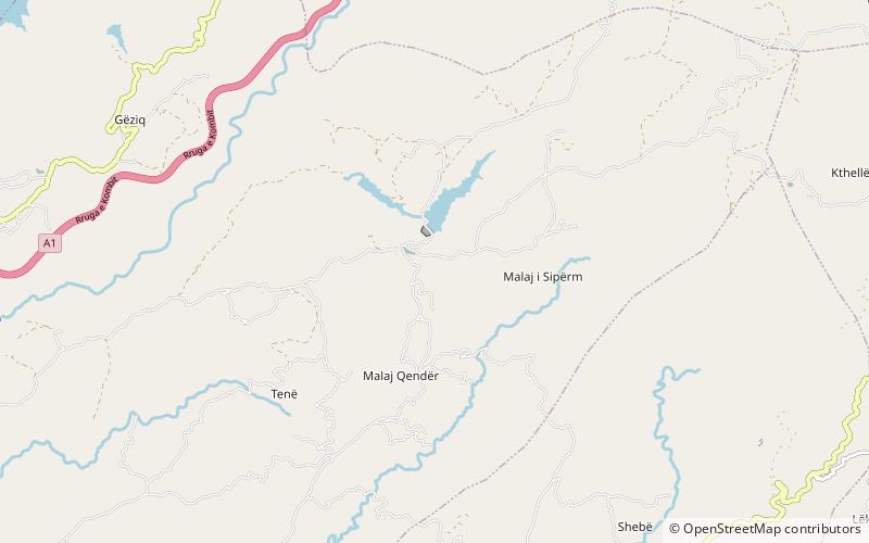 mirdite district location map