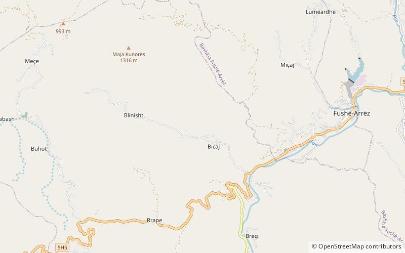 Distrito de Pukë location map