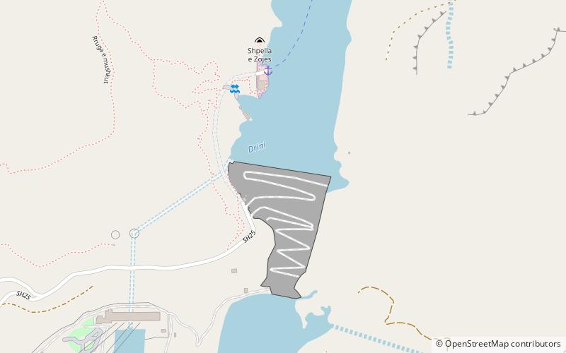 Koman-Stausee location map