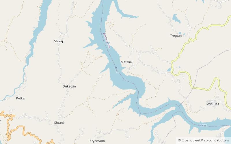 Fierza-Stausee location map