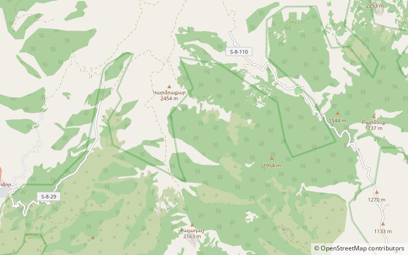 Arevik-Nationalpark location map