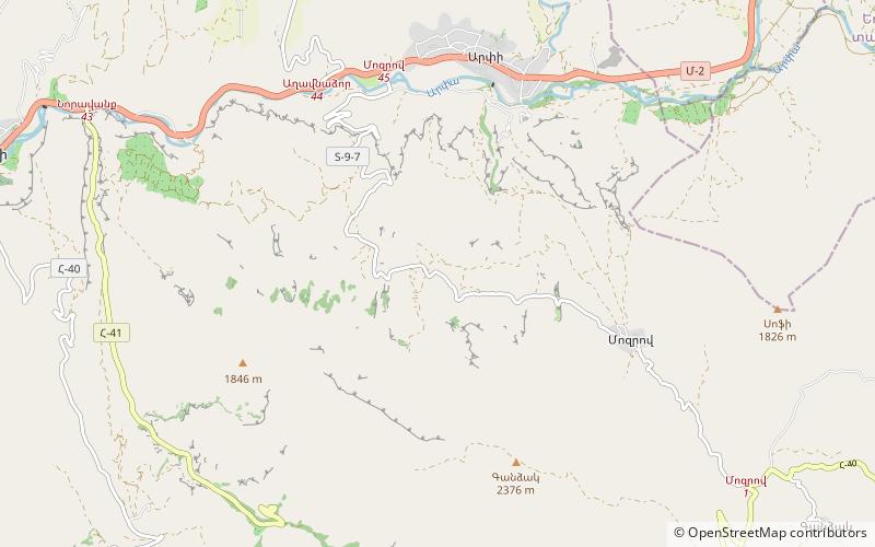 Mozrov Cave location map