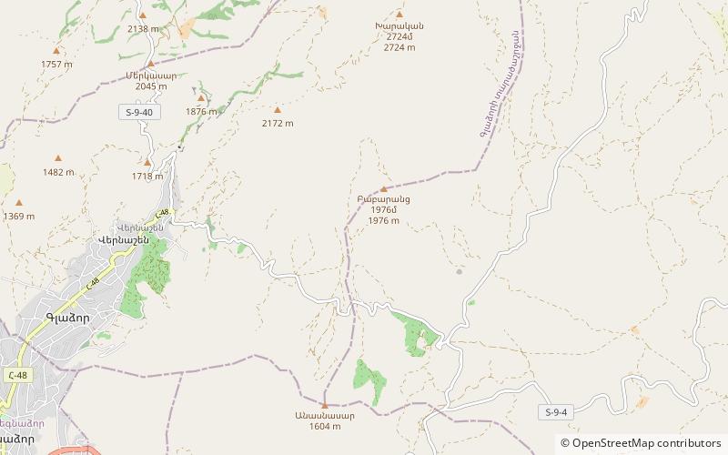Tanahat Monastery location map