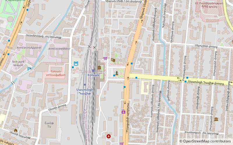 metro station sassountsi david yerevan location map