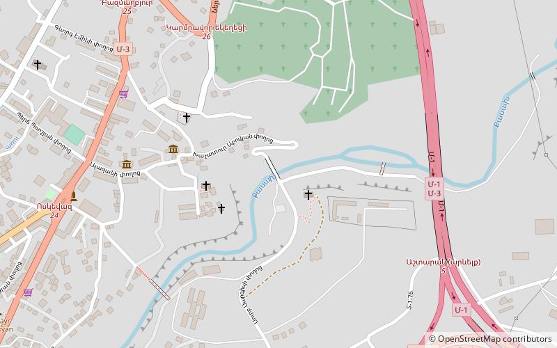 old bridge ashtarak location map