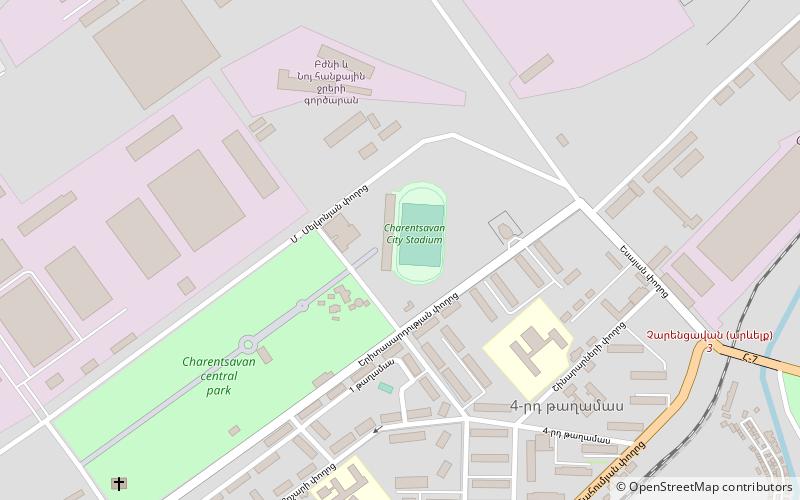 Charentsavan City Stadium location map