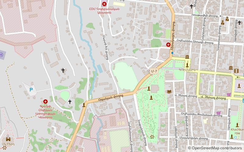 Gjumri-Stadtstadion location map
