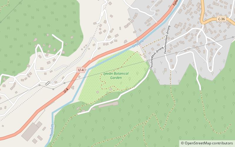 Ijevan Dendropark location map