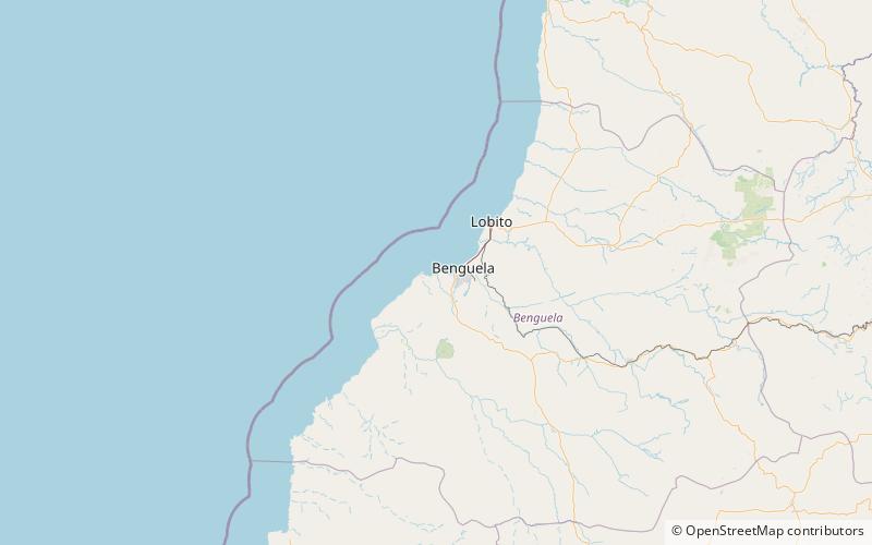 caotinha beach benguela location map