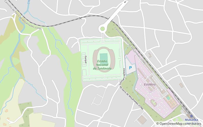 estadio nacional da tundavala lubango location map
