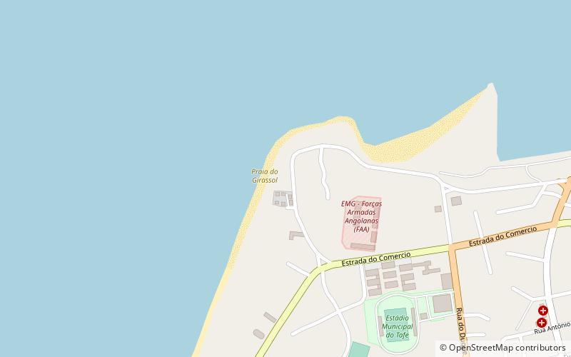 praia do girassol cabinda location map