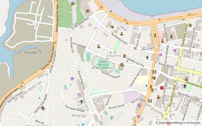 estadio nacional dos coqueiros luanda location map