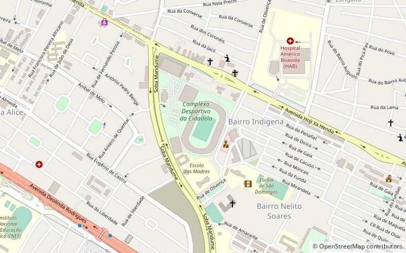 estadio cidade universitaria luanda location map