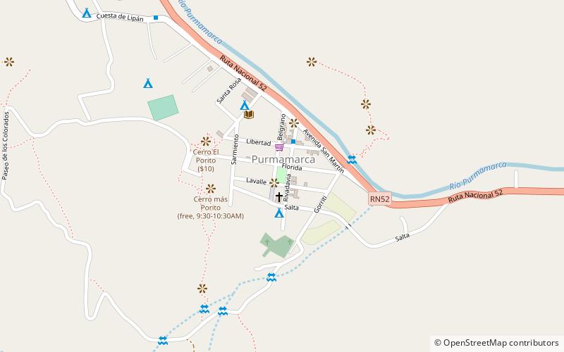 plaza 9 de julio purmamarca location map