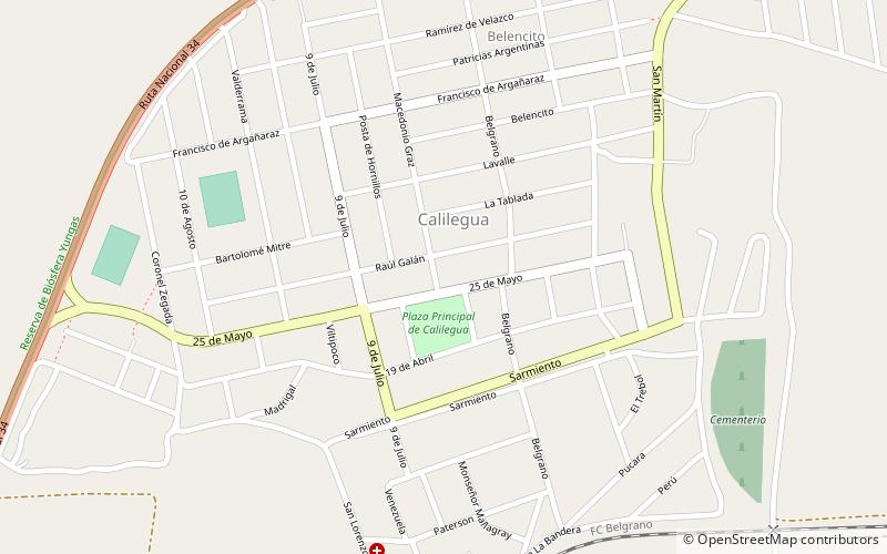 calilegua location map