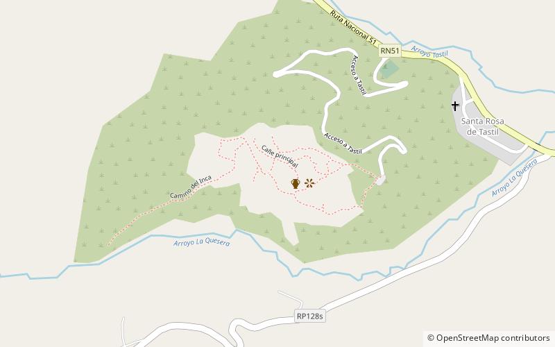 Tastil location map