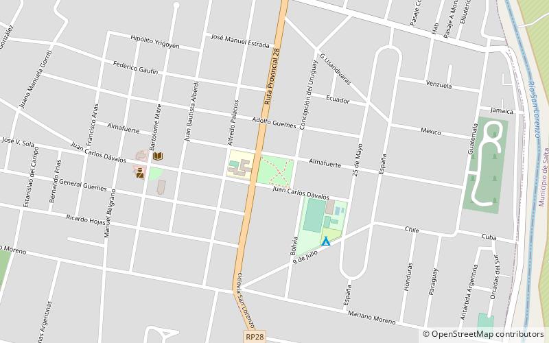 plaza ejercito argentino san lorenzo location map